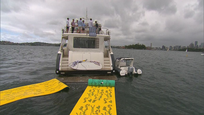 Chọn vị trí tốt để xem bắn pháo hoa ở cầu cảng Sydney. Ảnh: 9News