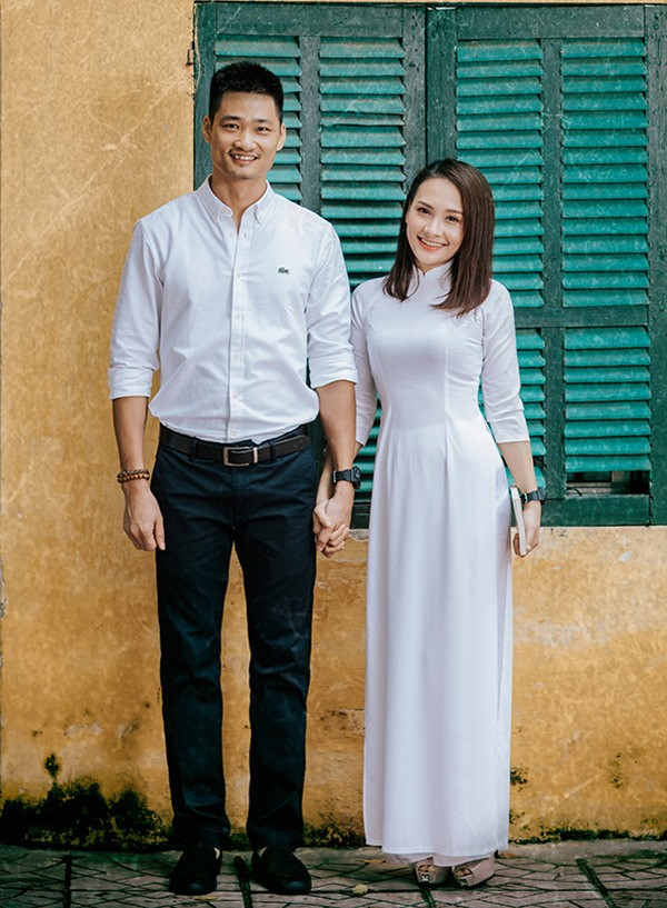 Bảo Thanh và ông xã. Ảnh: NSCC.