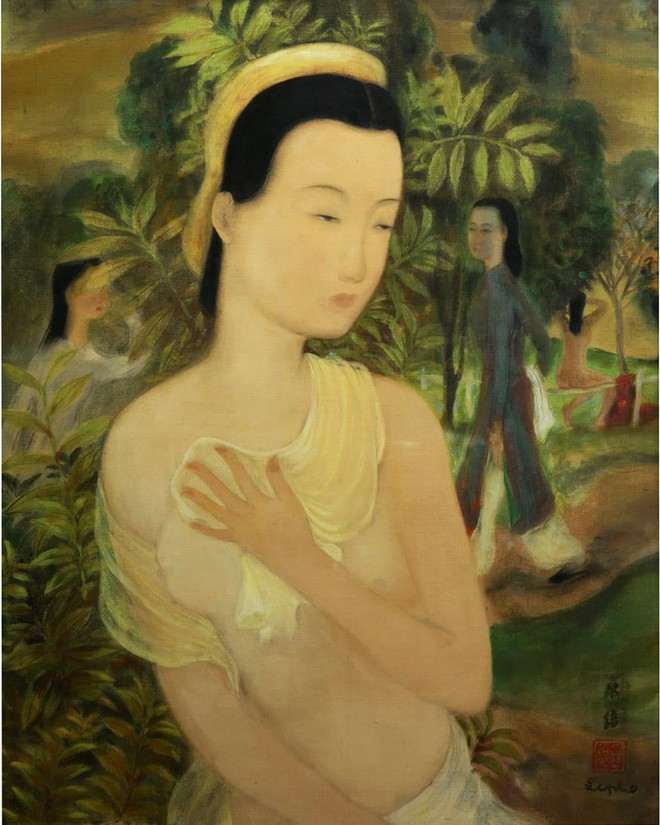 Bức Sau khi tắm vừa được bán với giá 12,3 tỉ đồng, cho thấy sức hút của tranh cố họa sĩ Lê Phổ trong mắt các nhà sưu tập thế giới - Ảnh: T.L Bức Sau khi tắm vừa được bán với giá 12,3 tỉ đồng, cho thấy sức hút của tranh cố họa sĩ Lê Phổ trong mắt các nhà sưu tập thế giới - Ảnh: T.L