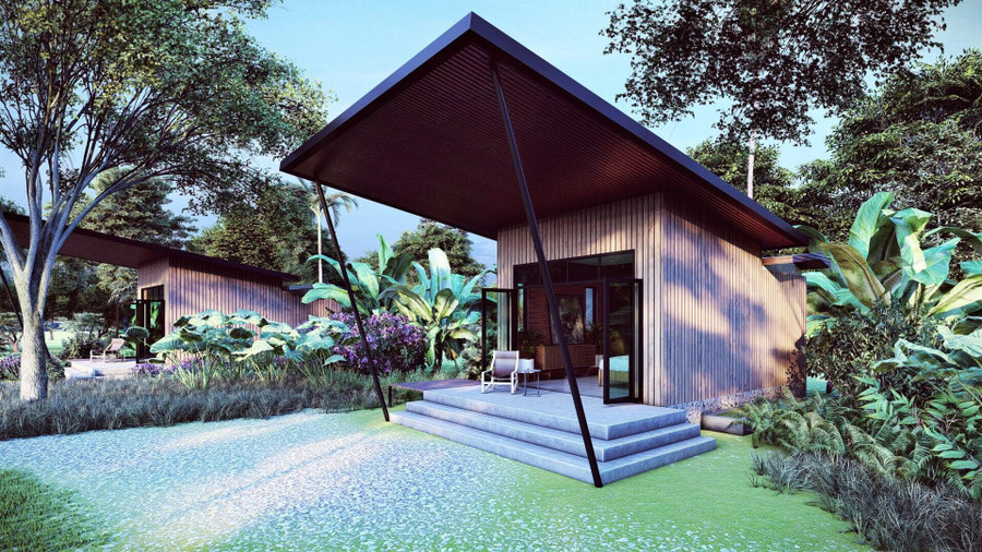 Khu lưu trú với không gian mở tại Paksong Farmstay. Ảnh: Nguyễn Giang Khu lưu trú với không gian mở tại Paksong Farmstay.Ảnh: Nguyễn Giang