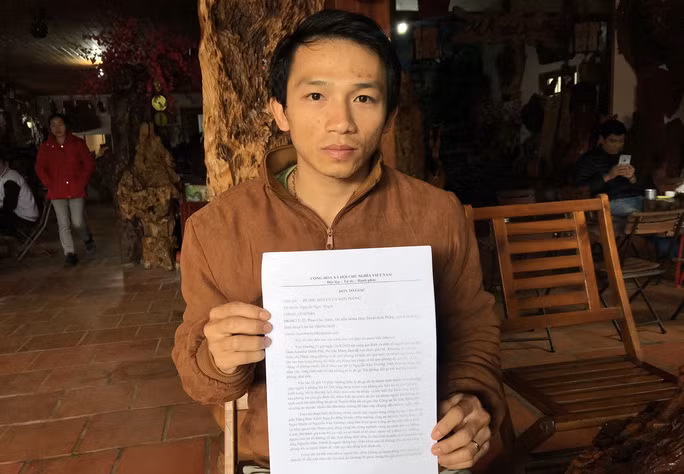 Ông Thạch đã gửi đơn tố giác việc bị cán bộ công an đánh