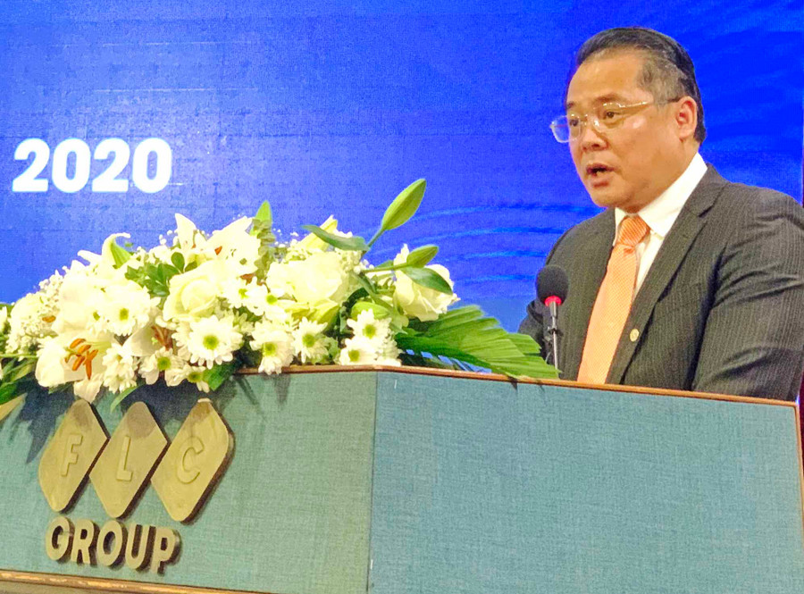 Ông Hồ Phước Thành-Giám đốc Sở Kế hoạch và Đầu tư phát biểu khai mạc Các đại biểu tỉnh Gia Lai tham dự Chương trình Tọa đàm Kết nối đầu tư vào Gia Lai năm 2020