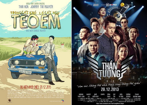 "Tèo Em" thắng thế "Thần tượng" khi đụng nhau tại phòng vé vào tháng 12. "Tèo Em" thắng thế "Thần tượng" khi đụng nhau tại phòng vé vào tháng 12.