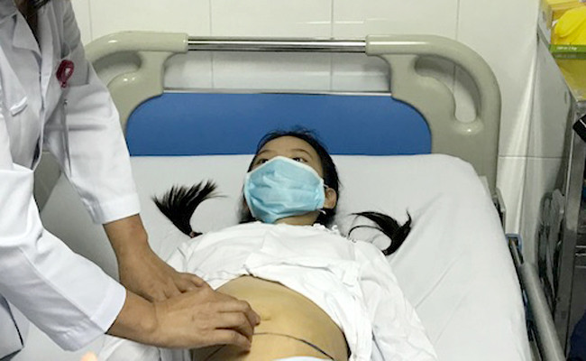 Bụng bệnh nhi to lên bất thường trong 1 tháng trở lại đây Bụng bệnh nhi to lên bất thường trong 1 tháng trở lại đây