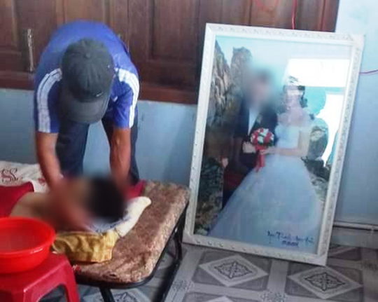 Chú rể bị điện giật chết trong ngày rước dâu - Ảnh: Người dân cung cấp