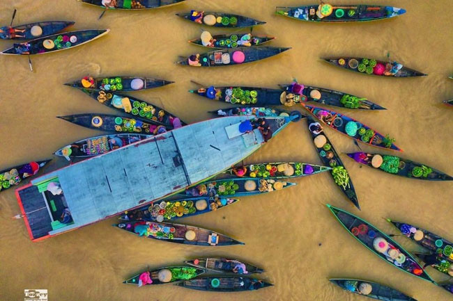  Chợ nổi ở Cambodia thật nhiều màu sắc