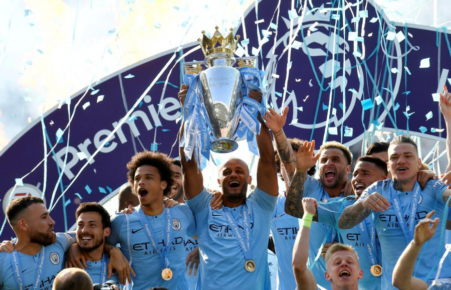 Man City bảo vệ thành công ngôi vô địch.  Man City bảo vệ thành công ngôi vô địch.