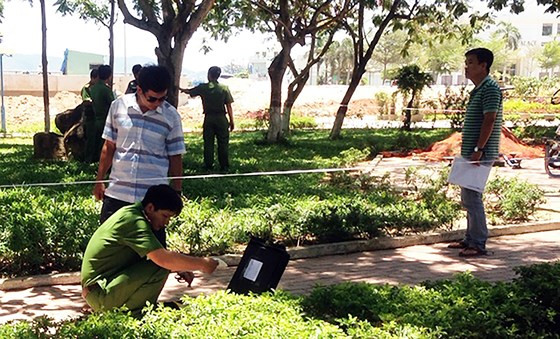 Hiện trường nơi xảy ra vụ hỗn chiến Hiện trường nơi xảy ra vụ hỗn chiến