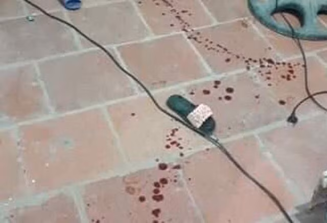 Hiện trường nơi xảy ra vụ việc.