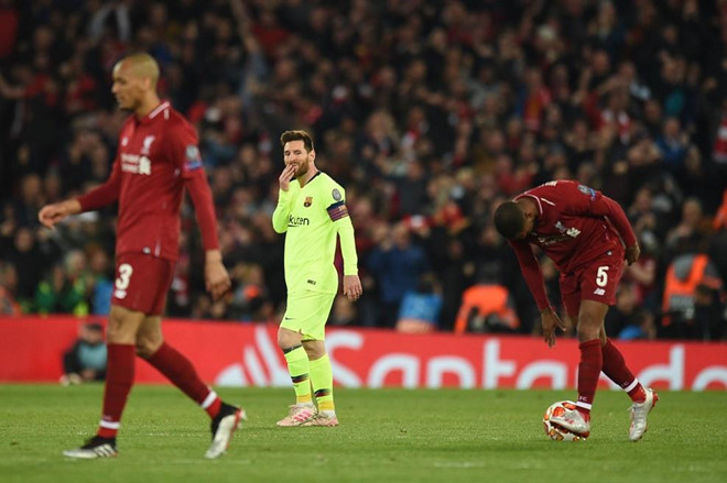 Messi bất lực trước các hậu vệ và sự xuất sắc của thủ môn Alisson Becker.