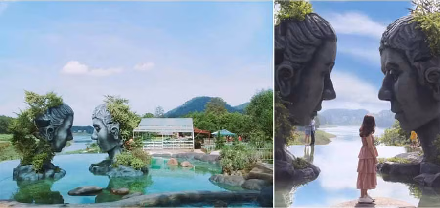  Đặc biệt, hồ Vô Cực là điểm check-in mới nhất vừa hoàn thành gần đây trong khu vực đường hầm đất sét. Công trình này đang được giới trẻ truyền tai nhau ghé đến, sống ảo rần rần. Ảnh: _Caoan_, 1601.m.