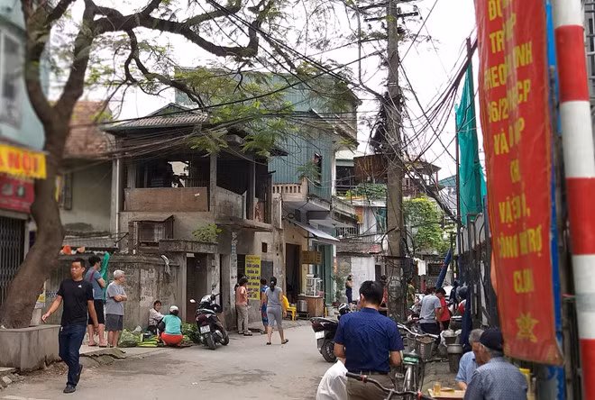 Khu vực nơi xảy ra án mạng. Ảnh: N.L.