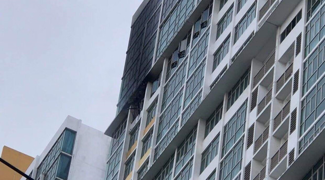 1 Tầng 18 chung cư The Vista, nơi xảy ra cháy. Ảnh: Nguyễn Huy.