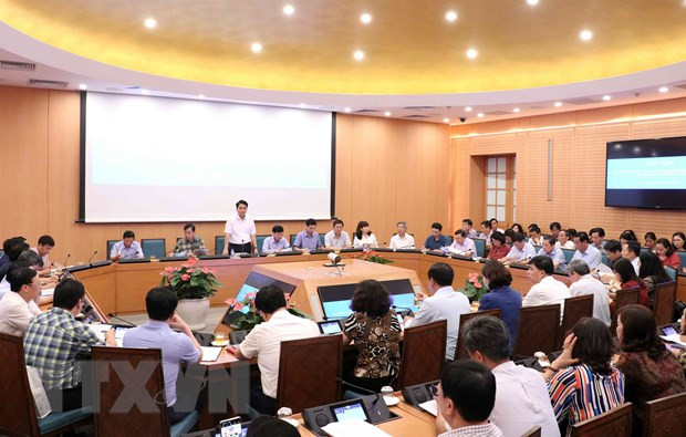 Quang cảnh hội nghị giao ban báo chí Thành ủy Hà Nội thường kỳ. (Ảnh: Văn Điệp/TTXVN)  Quang cảnh hội nghị giao ban báo chí Thành ủy Hà Nội thường kỳ. (Ảnh: Văn Điệp/TTXVN)