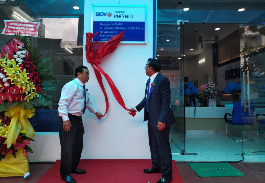 BIDV Phố Núi chính thức đưa vào hoạt động PGD Chư Pah. Ảnh: Sơn Ca