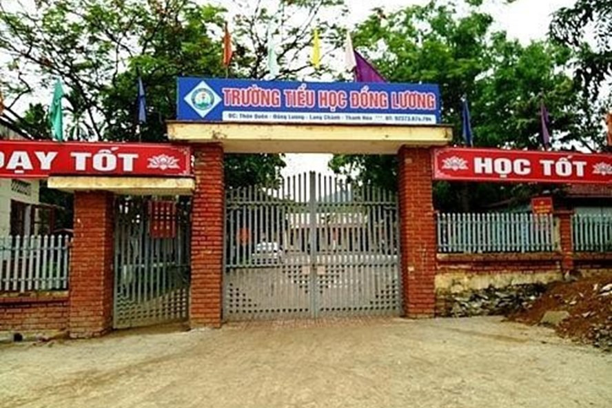 Trường Tiểu học Đồng Lương, nơi xảy ra vụ việc. Ảnh: Internet Trường Tiểu học Đồng Lương, nơi xảy ra vụ việc. Ảnh: Internet