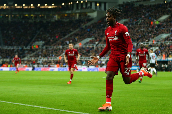  Divock Origi là người ghi bàn ấn định chiến thắng nghẹt thở cho Liverpool. Ảnh: Getty.
