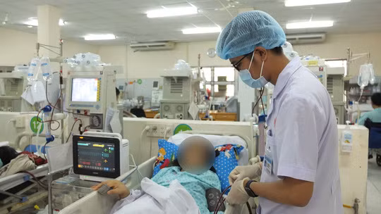  Chị T.T.M.N đang lọc máu tại BV Bình Dân TP HCMẢnh: NGUYỄN THẠNH