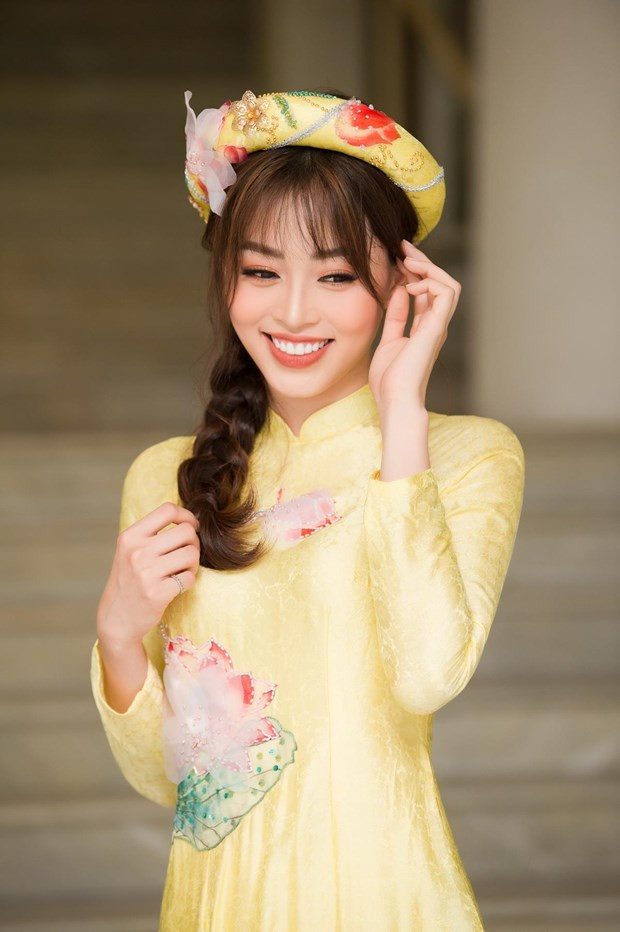 Vẻ đẹp dịu dàng của Á hậu Phương Nga. (Ảnh: Vũ Vũ/Vietnam+)