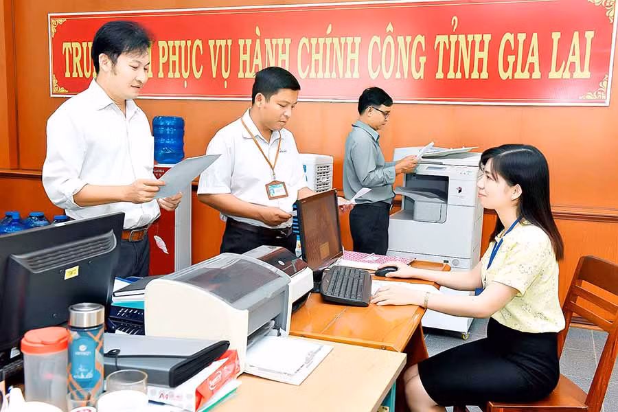  Công tác cải cách hành chính được tỉnh đặc biệt quan tâm để tạo thuận lợi cho người dân và doanh nghiệp. Ảnh: Đ.T