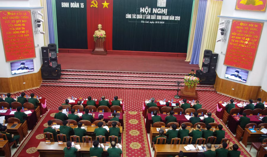 Quang cảnh hội nghị Binh đoàn 15. Ảnh: Hoàng Quý