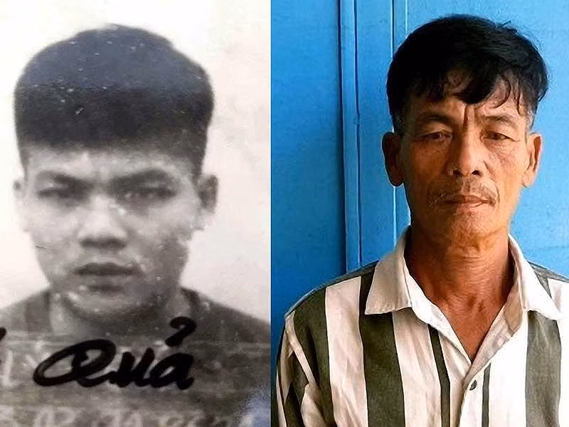  Lý Quả 25 năm trước và hiện tại. Ảnh: Q. LOAN