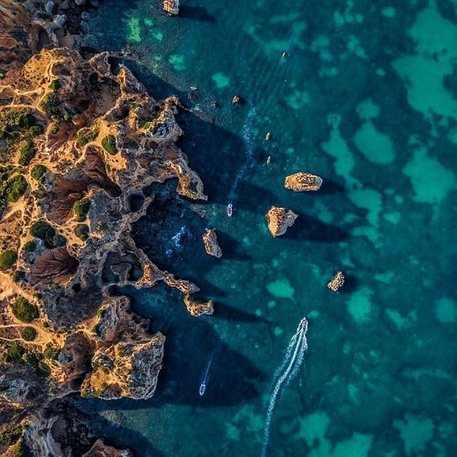 Một khung cảnh đẹp từ đỉnh núi phía Nam của Portugal