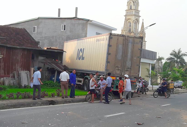  Hiện trường vụ tai nạn. Ảnh: Đ.H