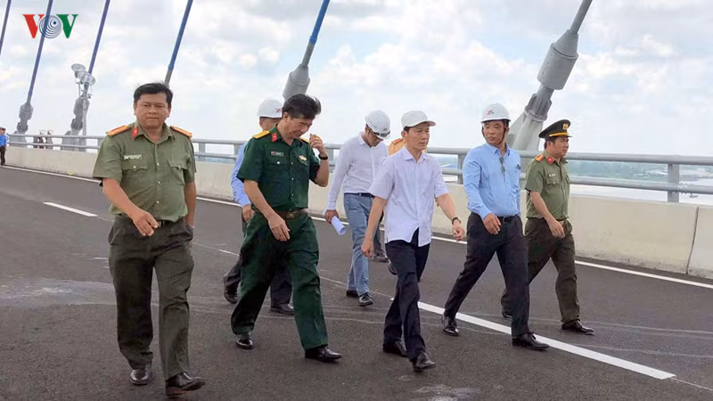  Lãnh đạo TP Cần Thơ kiểm tra điểm tổ chức lễ khánh thành cầu Vàm Cống