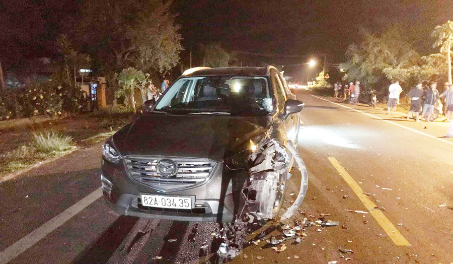 Hiện trường vụ tai nạn. Ảnh: Hà Phương