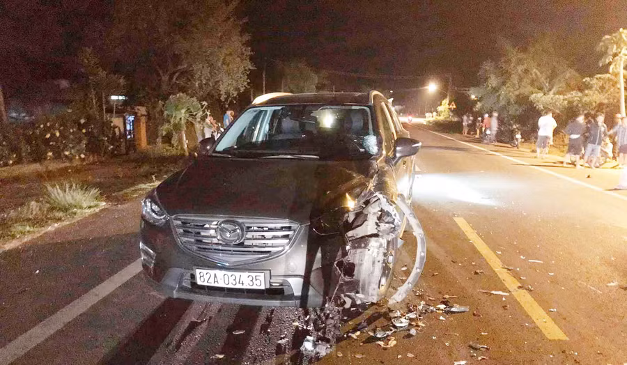 Hiện trường vụ tai nạn. Ảnh: Hà Phương