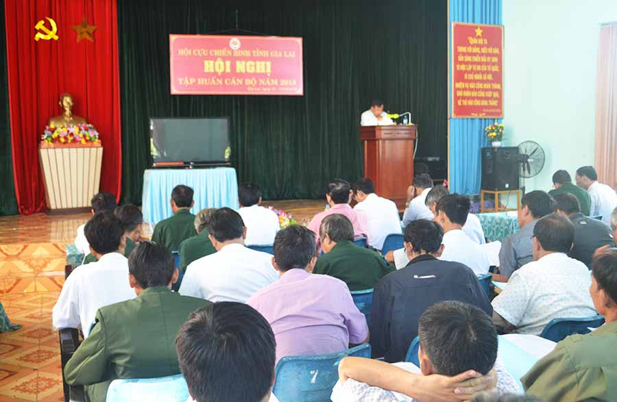  Hội CCB tỉnh tổ chức tập huấn công tác cán bộ. Ảnh: H.C