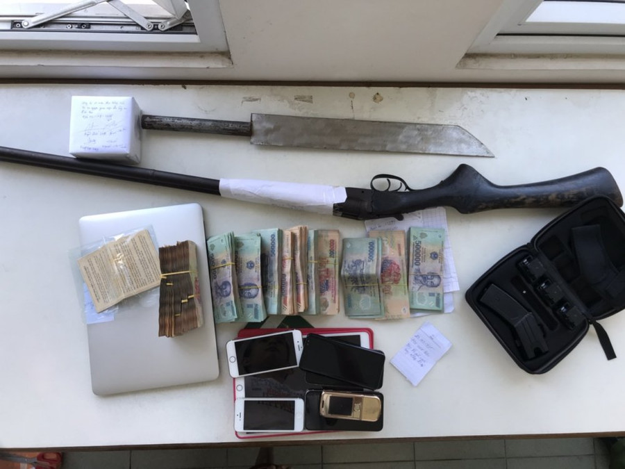  Tang vật bị thu giữ. (Ảnh: C.A) 