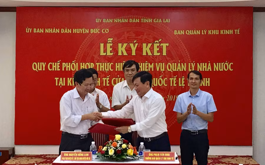 Lễ ký kết Quy chế phối hợp. Ảnh: Hà Duy