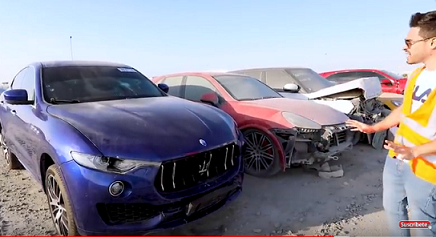 Loạt xe sang hàng chục tỷ bị vứt xó ở bãi ô tô Trung Đông. 