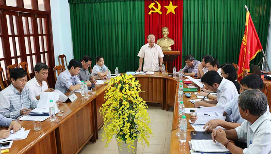  Quang cảnh buổi làm việc. Ảnh: N.S