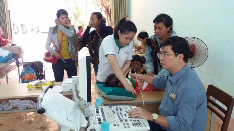 Người dân sẽ được khám sàng lọc miễn phí bệnh tim. Ảnh: Như Nguyện 