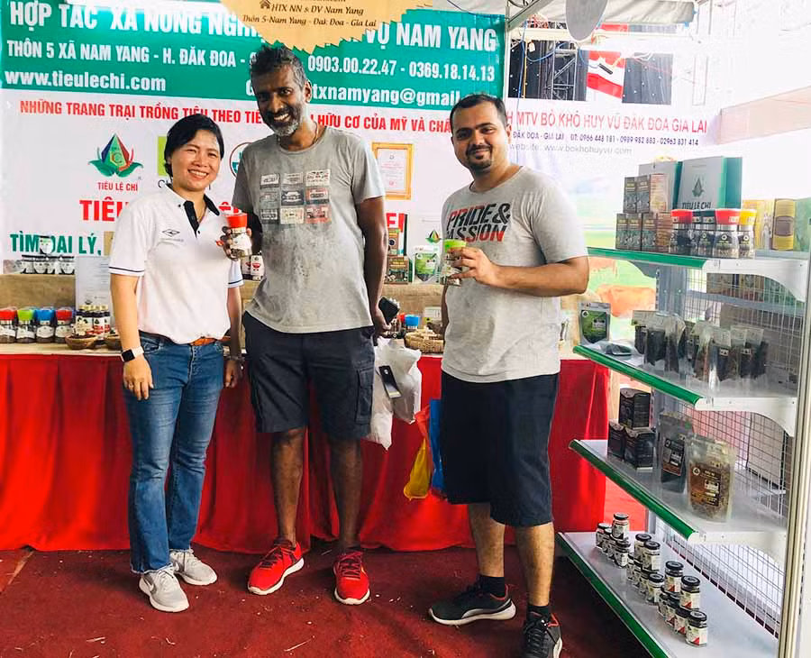  Hồ tiêu hữu cơ Lệ Chí đang từng bước khẳng định thương hiệu trên thị trường.Ảnh: S.C