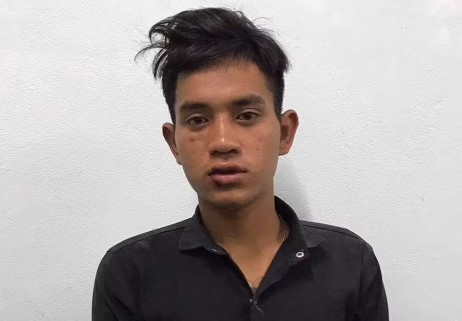  Rơ Châm Yun tại cơ quan Công an. Ảnh: Hữu Phong