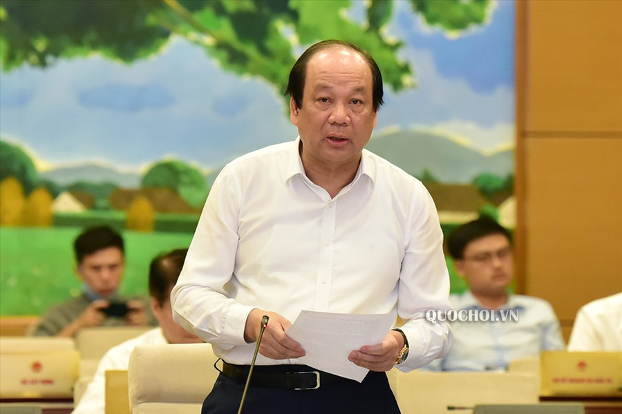 Bộ trưởng, Chủ nhiệm Văn phòng Chính phủ Mai Tiến Dũng trình bày báo cáo. Ảnh QH Bộ trưởng, Chủ nhiệm Văn phòng Chính phủ Mai Tiến Dũng trình bày báo cáo. Ảnh QH