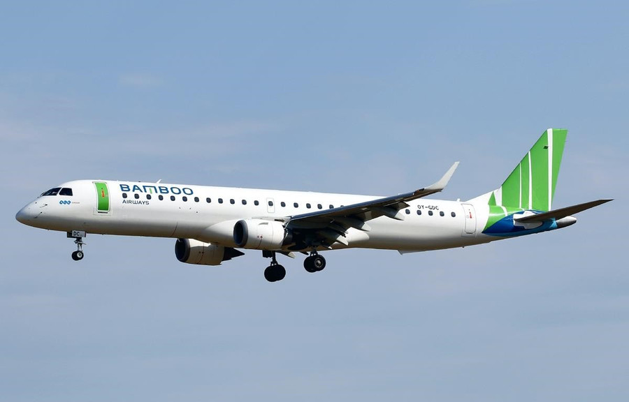 Bamboo Airways mở đường bay thẳng kết nối Hà Nội với Rạch Giá ảnh 1 Đường bay của Bamboo Airways nối Hà Nội với Rạch Giá có thời gian bay 2 giờ 20 phút, tần suất 7 chuyến/tuần, được khai thác trên dòng máy bay phản lực Embraer 190.
