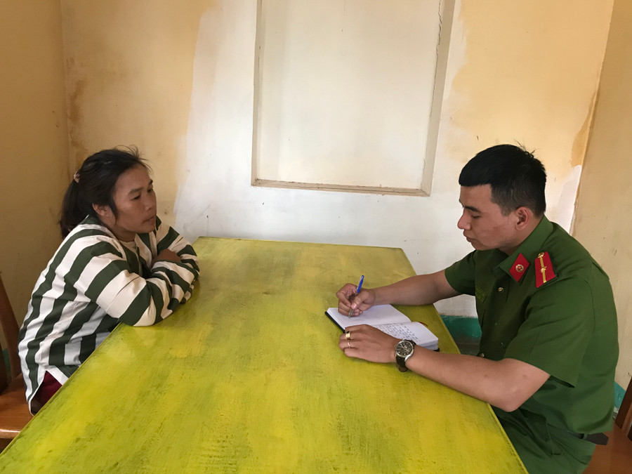 Công an huyện Đak Đoa đấu tranh với đối tượng Thu