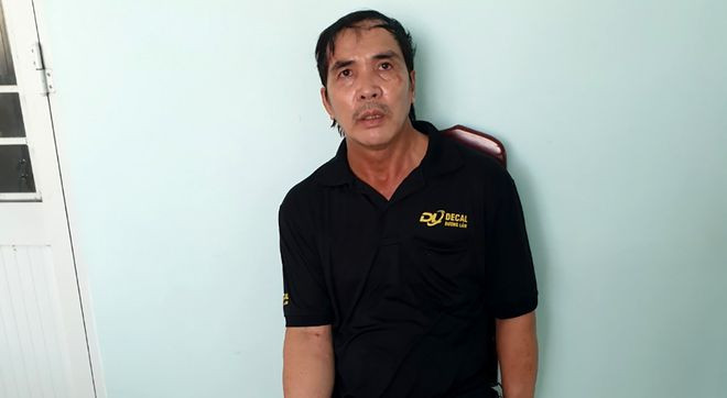 Nguyễn Văn Tý tại cơ quan công an.