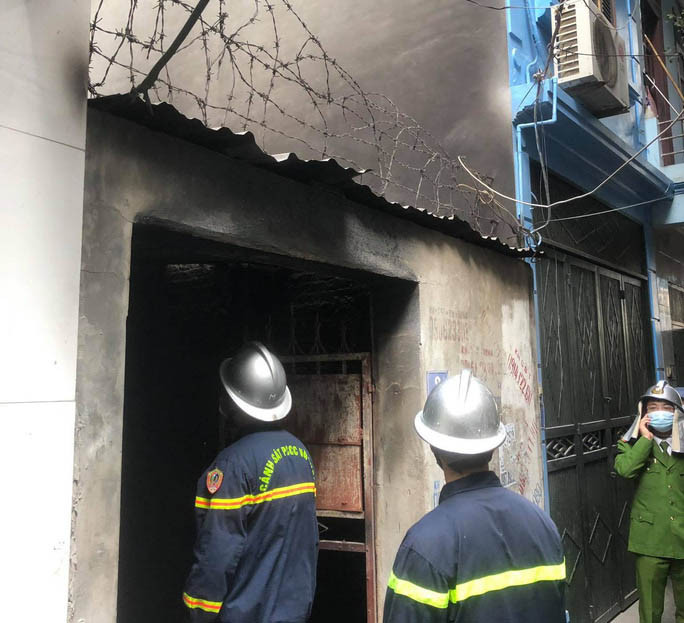 Phòng trọ nơi xảy ra đám cháy.