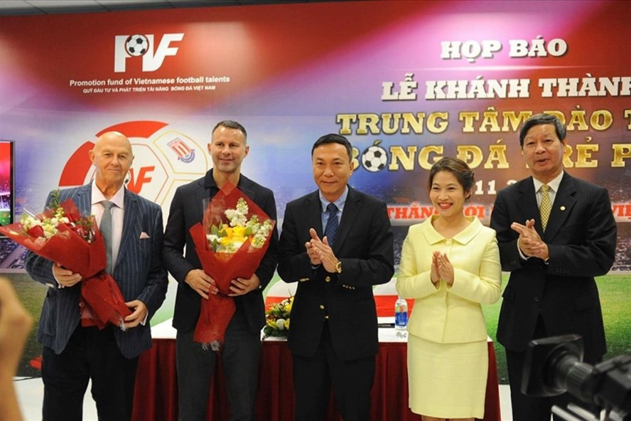 Trung tâm Đào tạo Bóng đá trẻ PVF khánh thành trụ sở mới ở Hưng Yên năm 2017. Ảnh: Đăng Huỳnh