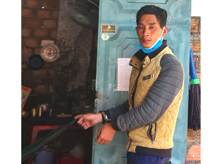  Đối tượng Đại khai nhận cướp giật để lấy tiền mua ma túy. Ảnh: Văn Ngọc