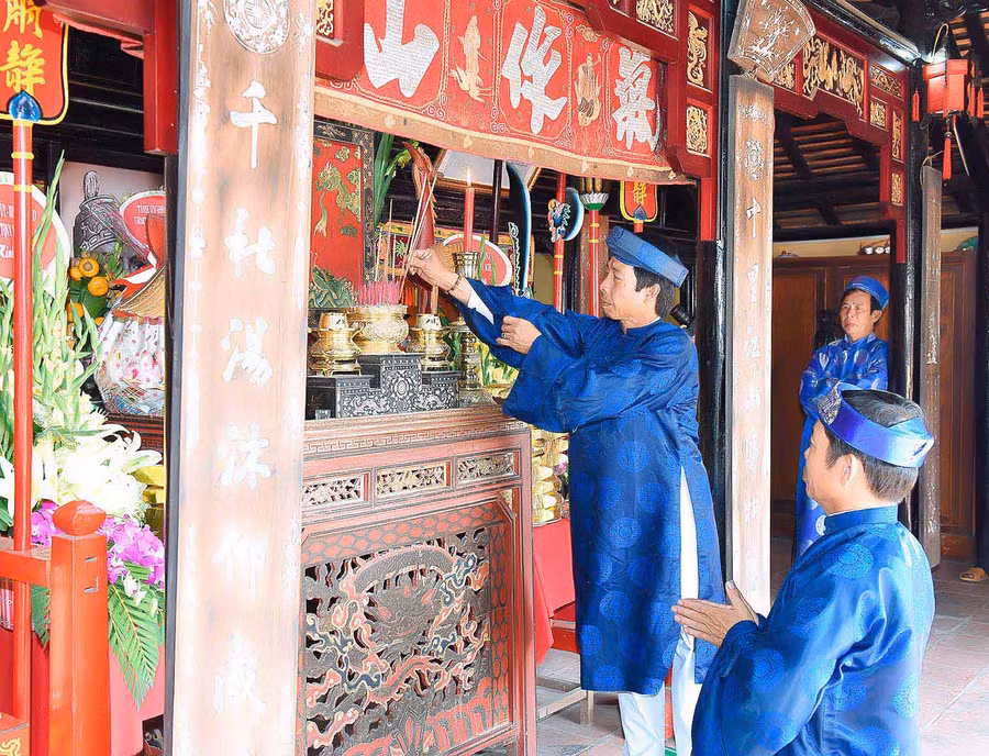 Dù trải qua nhiều biến cố lịch sử, song nhân dân vùng An Khê vẫn tưởng nhớ, tri tôn và duy trì việc thờ phụng anh em Nhà Tây Sơn. Ảnh: Hồng Thi.