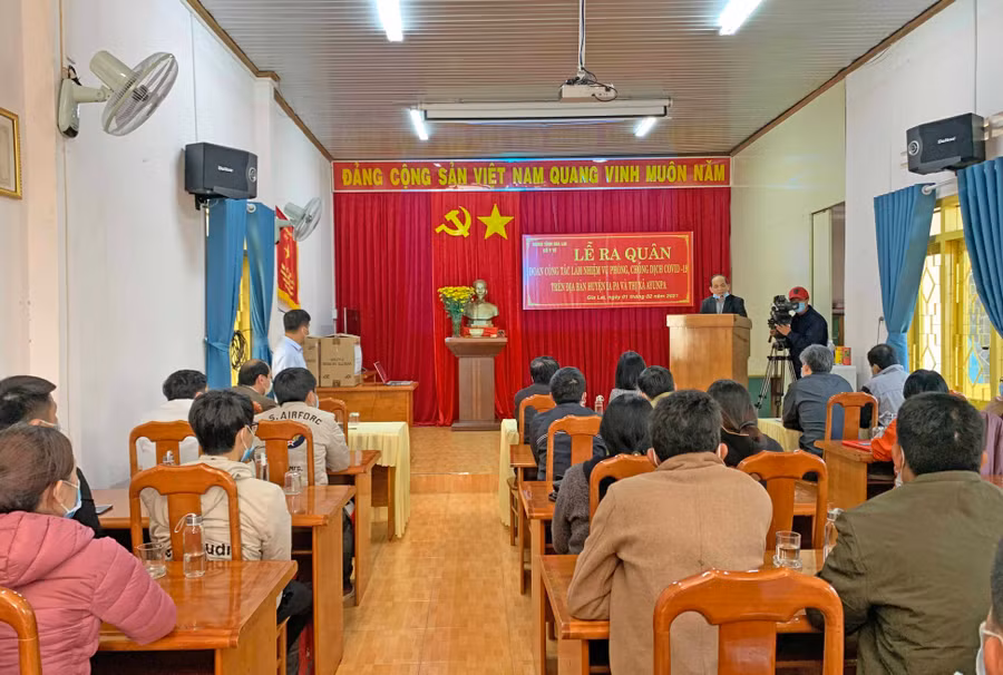 Quang cảnh lễ ra quân. Ảnh: Như Nguyện