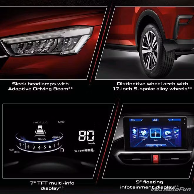  Hãng xe Malaysia hé lộ một số tính năng của Perodua Ativa