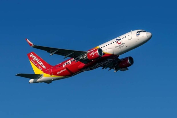 Máy bay của hãng hàng không Vietjet Thái Lan. (Ảnh: CTV/Vietnam+) Máy bay của hãng hàng không Vietjet Thái Lan. (Ảnh: CTV/Vietnam+)